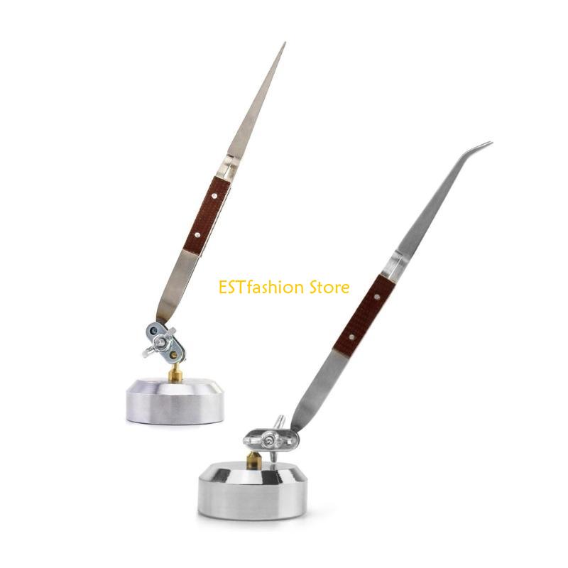 Third Hand Soldering Tweezers Base - Y5GC クロスロックはんだピンセット 360°回転可能なベース サードハンドピンセット はんだピンセット ベース付き