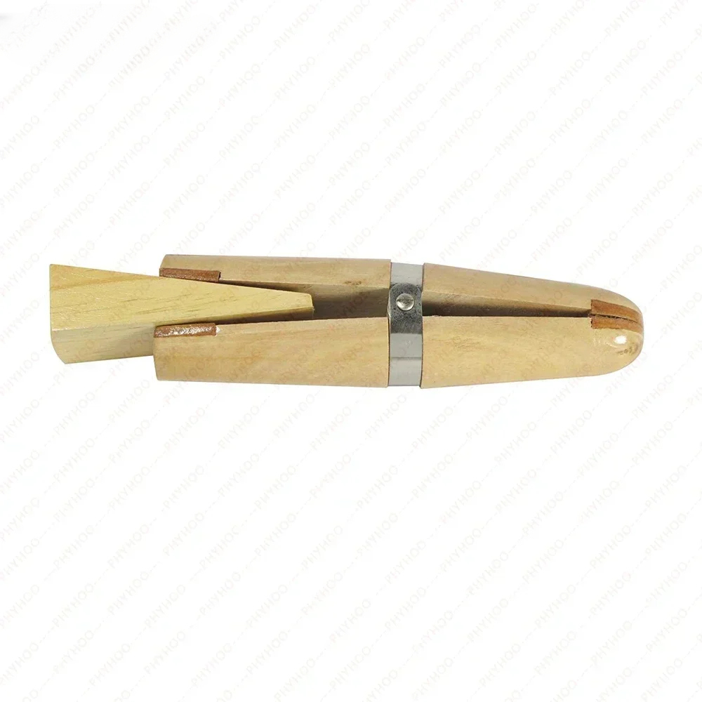 Ring Clamp Wood Jewelry Setting Tool - プロの木製リングクランプ木製ウェッジ革顎ハンドツール石セッティング彫刻修理ジュエリー作成ハンドツール