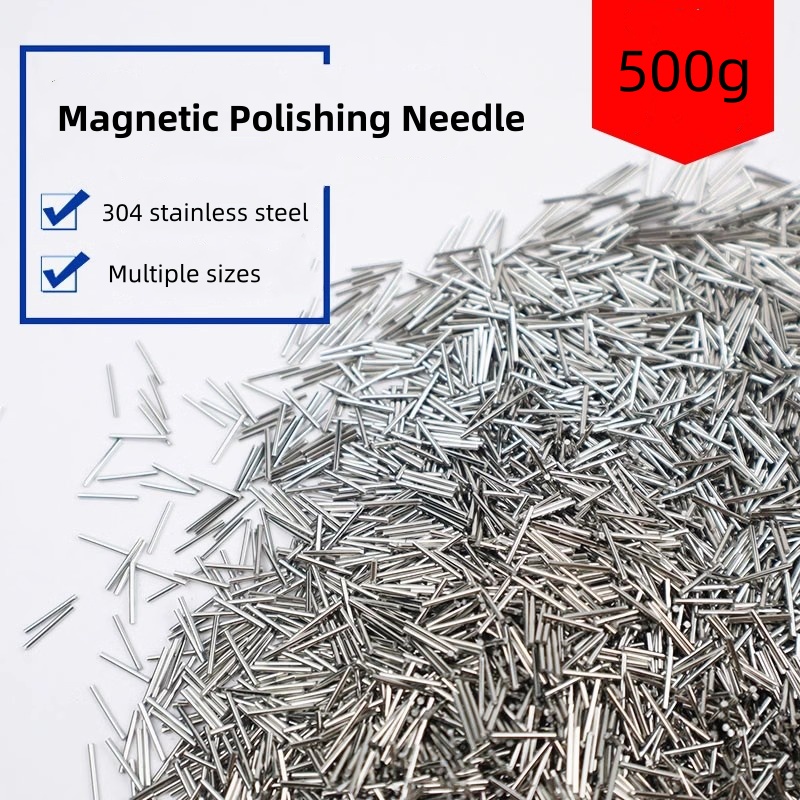 Jewelry Magnetic Tumbler Polisher Pin - 500 グラム 304 ステンレス鋼研磨ピンメディア磁気タンブラーポリッシャージュエリーツールロータリー仕上げ鋼研磨針