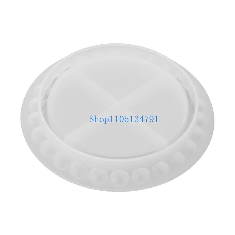 Casting Mold Jewelry Silicone Rubber - 98km ラウンドビーズトレイエポキシ樹脂鋳造型ティーポットマットトレイ型ティーテーブルコースター装飾金型ジュエリー作成用