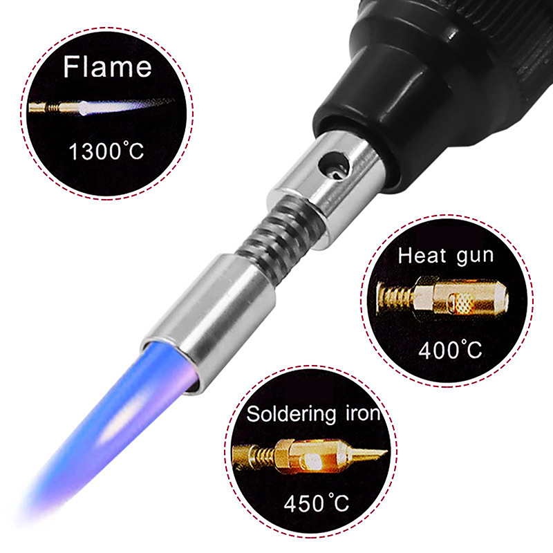 Jewelry Soldering Torch Mini Butane - ポータブル ブタン溶接トーチキット、1300 ° 交換可能なチップ付きCコードレス溶接ペン、ジュエリー製作用ミニブロートーチ、D