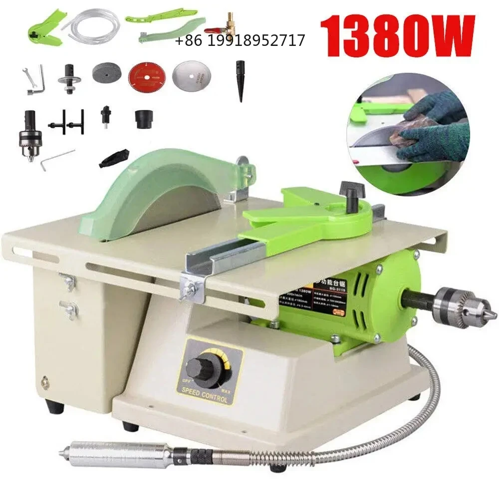 Bench Buffer Jewelry Polishing Machine - 220V 1380W 多機能ジュエリー研磨機、ジュエリー研磨用バッファー、ジュエリー研磨用ミル、研磨台、旋盤 JJ257