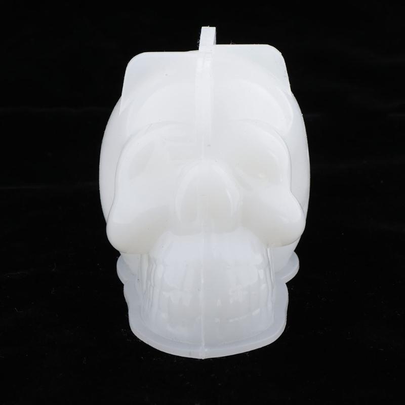 Casting Mold Jewelry Silicone Rubber - N5KA 頭蓋骨エポキシ樹脂モールドハロウィンキャンドルシリコーン型 DIY 工芸品石鹸石膏鋳造ツール