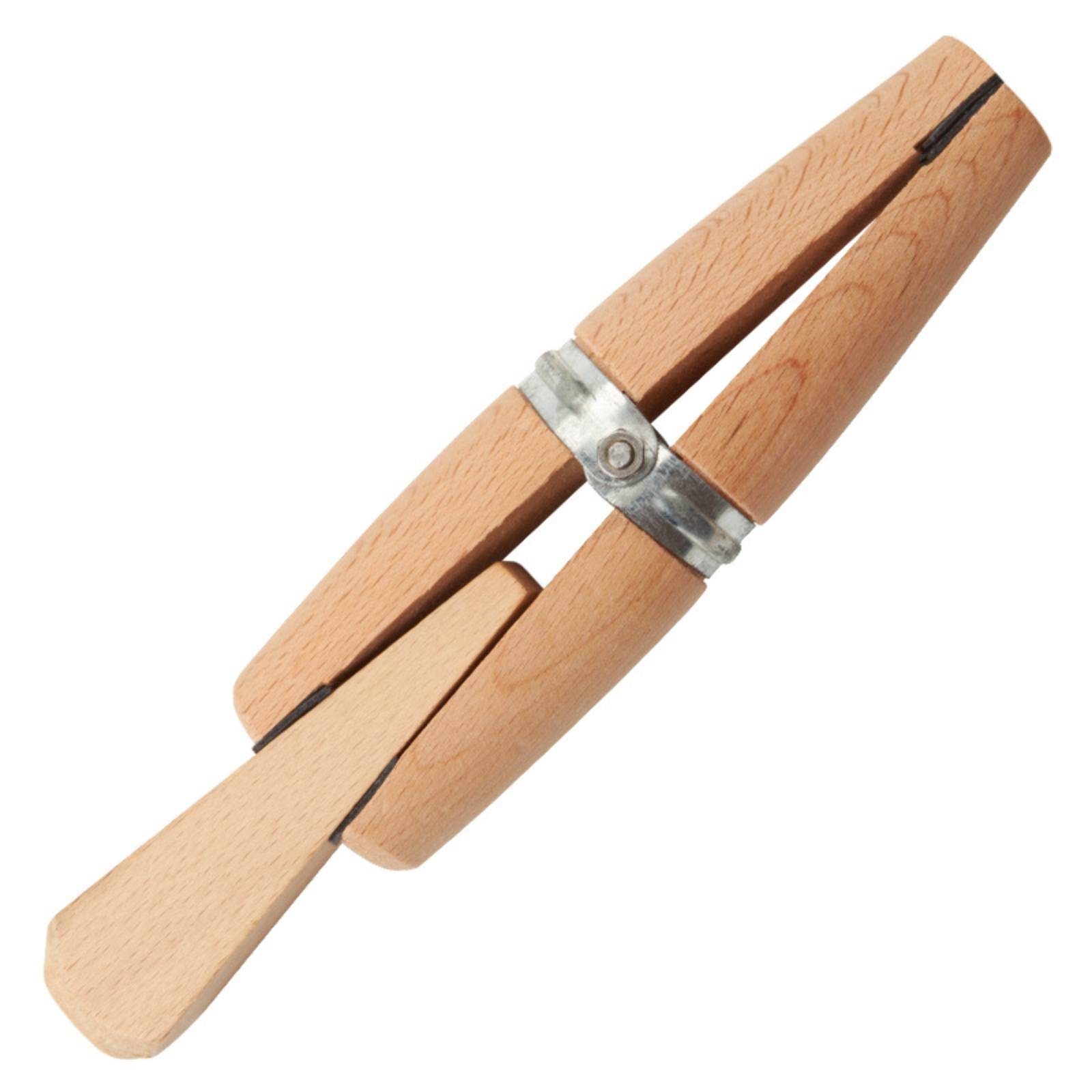 Ring Clamp Wood Jewelry Setting Tool - ジュエリー用バンドクランプツール。跡が残らない、取り外し可能なインサート付きの手持ち式ジュエリークランプ。多目的で調整可能な手持ち式バンドバイス。