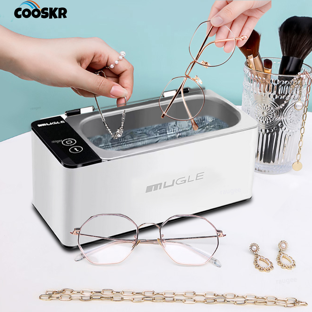 Ultrasonic Cleaner Machine Glasses Denture - 超音波洗浄機。家庭用多目的洗浄機。メガネ、ジュエリー、入れ歯、おしゃぶり、眼鏡の洗浄に。超音波洗浄装置。