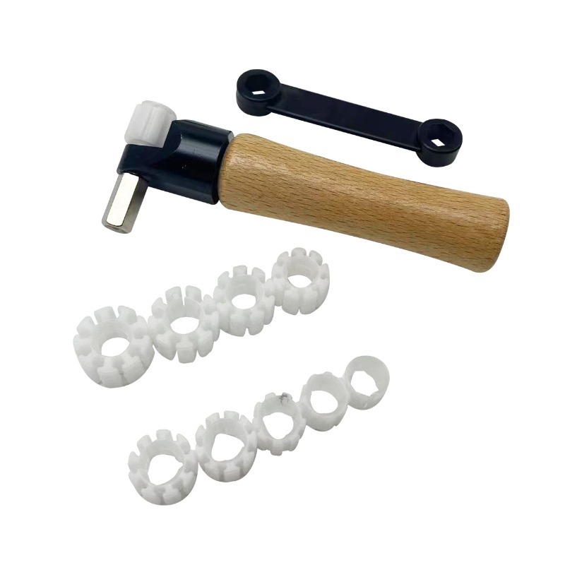 Ring Clamp Wood Jewelry Setting Tool - 宝石のセッティングやマイクロパヴェジュエリー製作のための木製ハンドルリングクランプ、ベンチジュエラー用半球形バイスツール