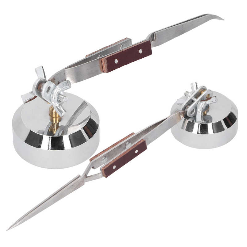 金属製サードハンドベース、ピンセット付きリバウンドはんだ付け - Third Hand Soldering Tweezers Base のレビューと価格