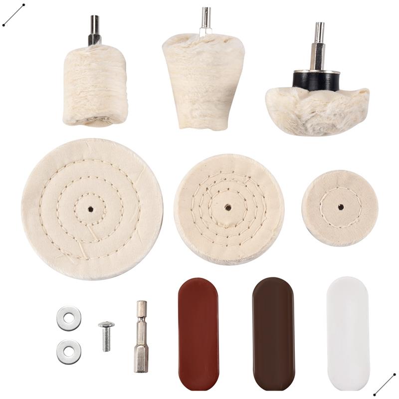10 個バフパッド研磨ホイールキット 3 個ルージュコンパウ - Jewelry Polishing Rouge Buffing Compound のレビューと価格