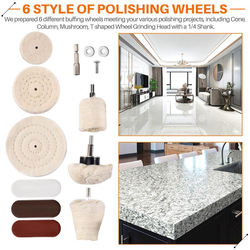 10 個バフパッド研磨ホイールキット 3 個ルージュコンパウ - Jewelry Polishing Rouge Buffing Compound のレビューと価格