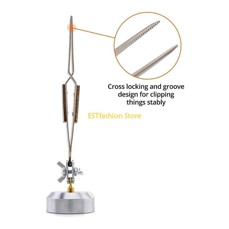 Y5GC クロスロックはんだピンセット 360°回転可能なベ - Third Hand Soldering Tweezers Base のレビューと価格