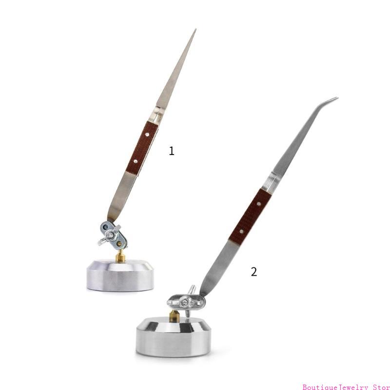 E1PE クロスロックはんだピンセット 360 度回転可能な - Third Hand Soldering Tweezers Base のレビューと価格