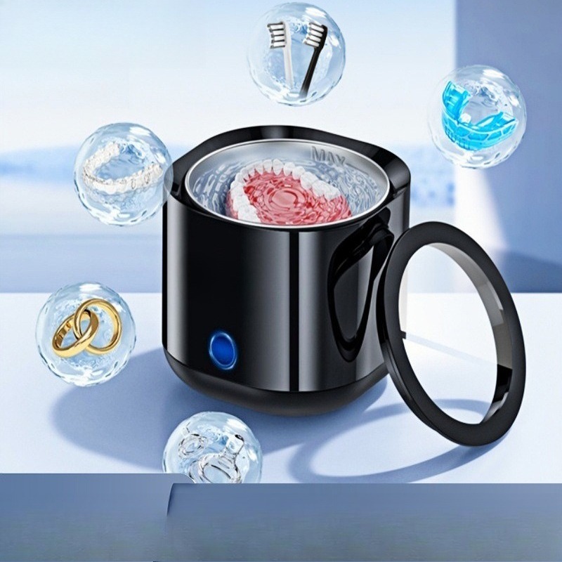 家庭用超音波洗浄機。入れ歯、歯ブラシのヘッド、矯正器具、メガ - Ultrasonic Cleaner Machine Glasses Denture のレビューと価格