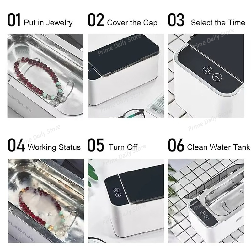 スマートホーム対応超音波洗浄機。ジュエリー、メガネ、回路基板 - Ultrasonic Cleaner Machine Glasses Denture のレビューと価格