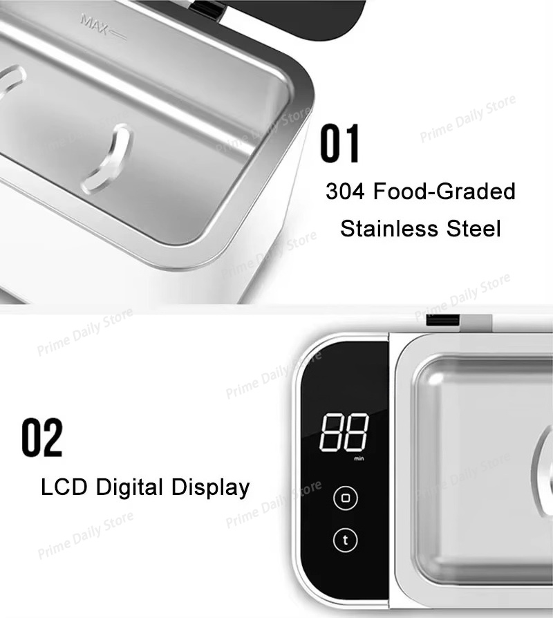 スマートホーム対応超音波洗浄機。ジュエリー、メガネ、回路基板 - Ultrasonic Cleaner Machine Glasses Denture のレビューと価格