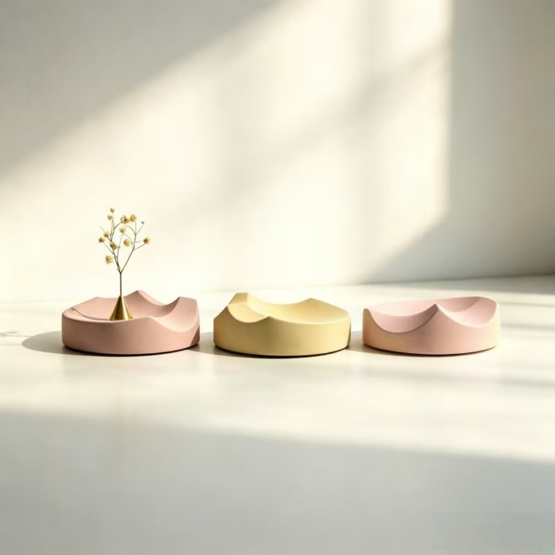 抽象的な山の形をした収納トレイ用シリコンモールド DIYコン - Casting Mold Jewelry Silicone Rubber のレビューと価格