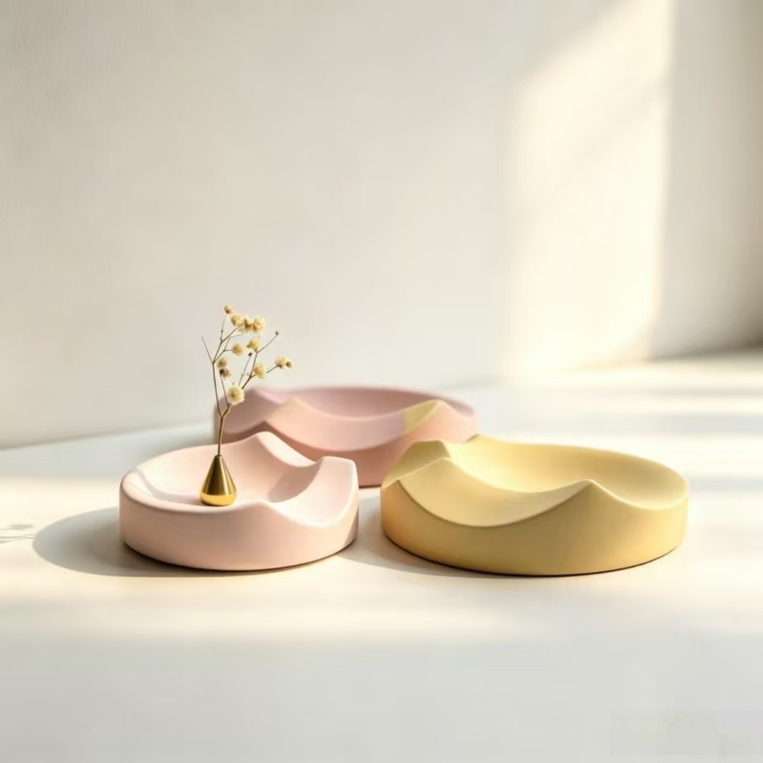 抽象的な山の形をした収納トレイ用シリコンモールド DIYコン - Casting Mold Jewelry Silicone Rubber のレビューと価格