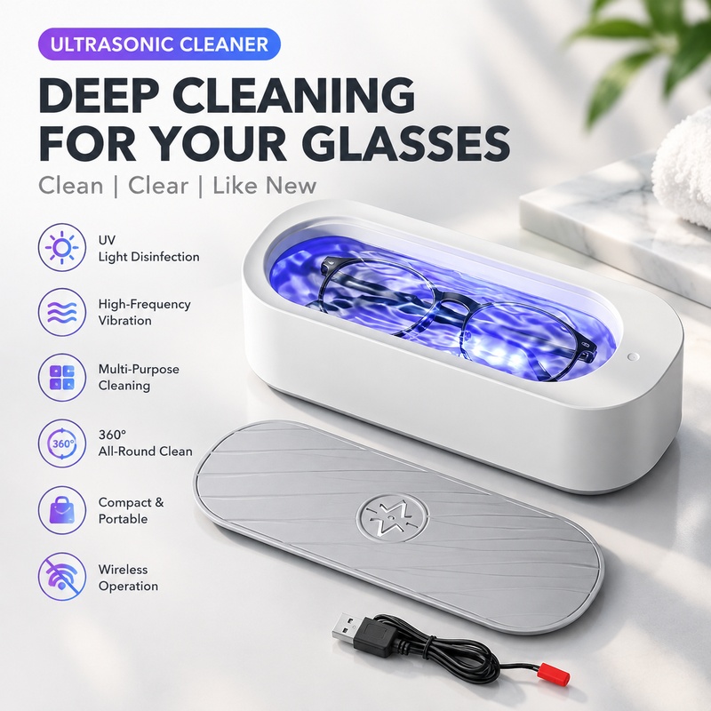 超音波洗浄機 45000Hz 高周波振動洗浄機。ジュエリー、 - Ultrasonic Cleaner Machine Glasses Denture のレビューと価格