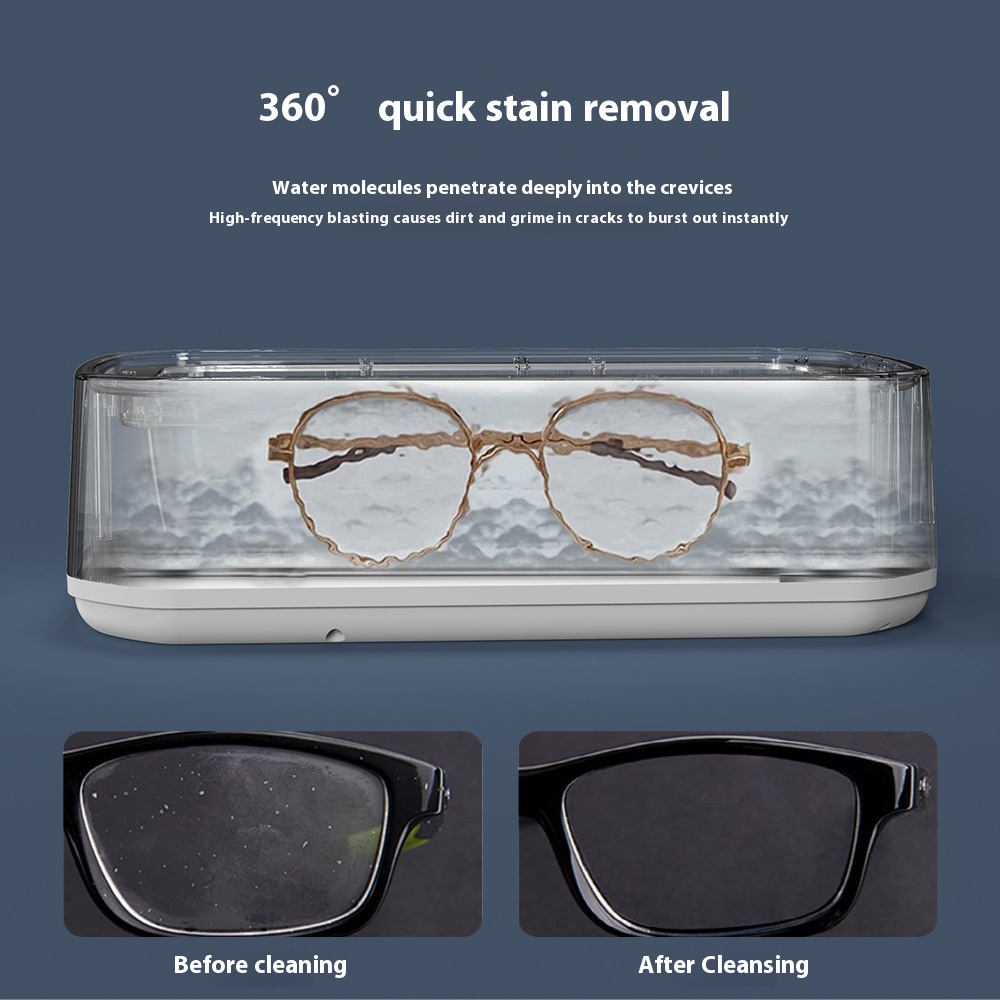 超音波クリーナーマシン眼鏡 650 ミリリットルミニ高周波振 - Ultrasonic Cleaner Machine Glasses Denture のレビューと価格