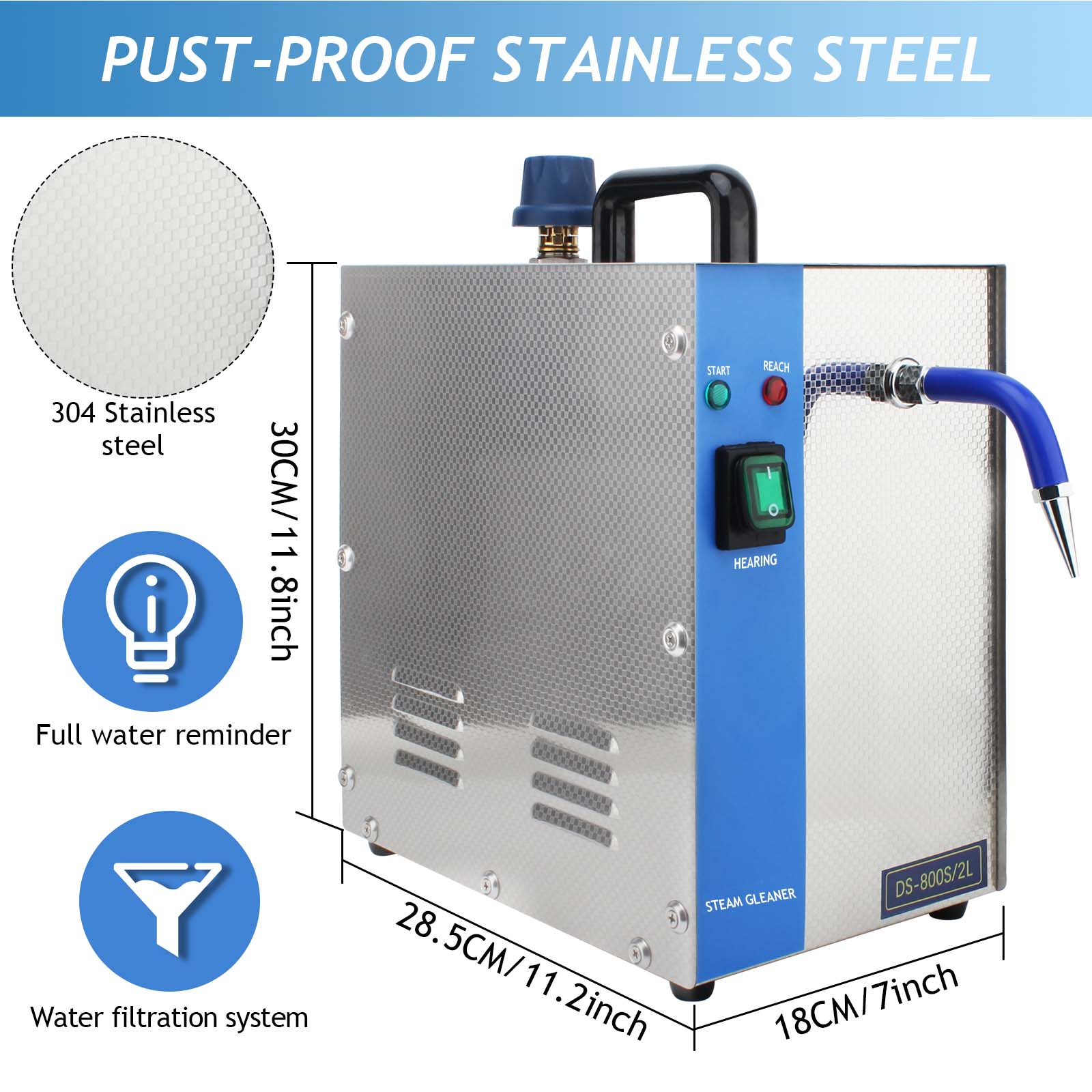オーブル 1300W 2L プロ仕様 ステンレス製 ジュエリ - Jewelry Steam Cleaner Professional 2L のレビューと価格