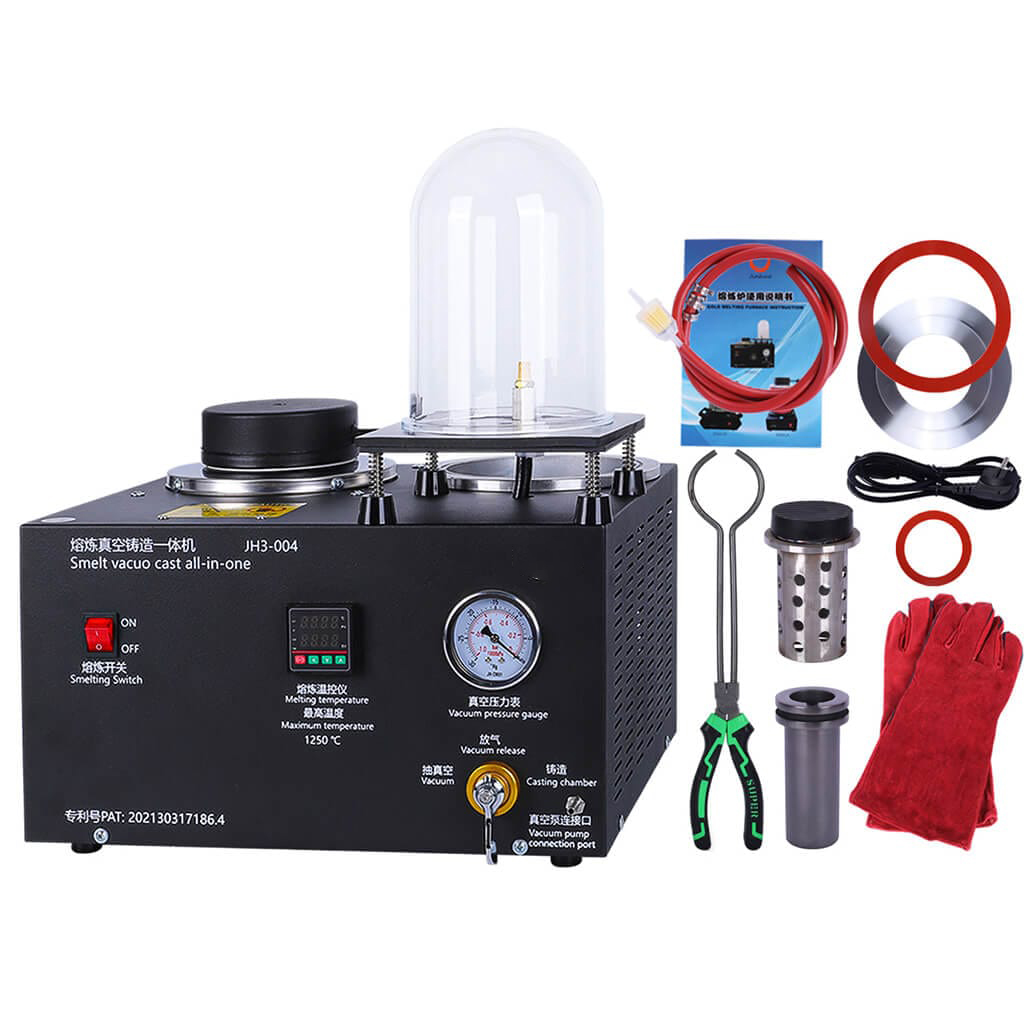 キンウェイ 3-in-1 真空鋳造機 2100 ℉   金溶 - Gold Melting Furnace Crucible 2Kg のレビューと価格