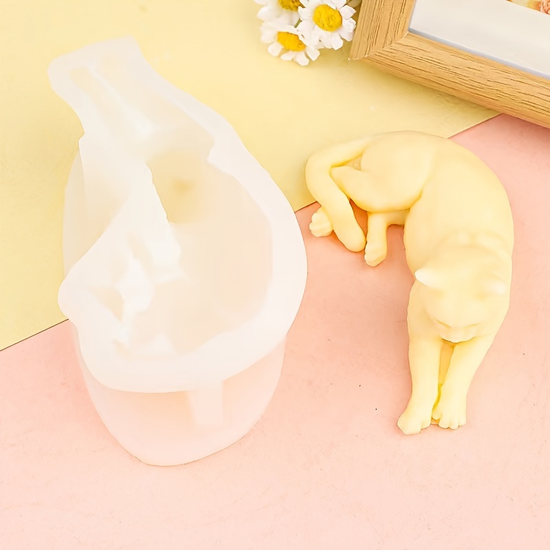 クリエイティブなシリコン製猫型モールド、1個入りDIY手作り - Casting Mold Jewelry Silicone Rubber のレビューと価格