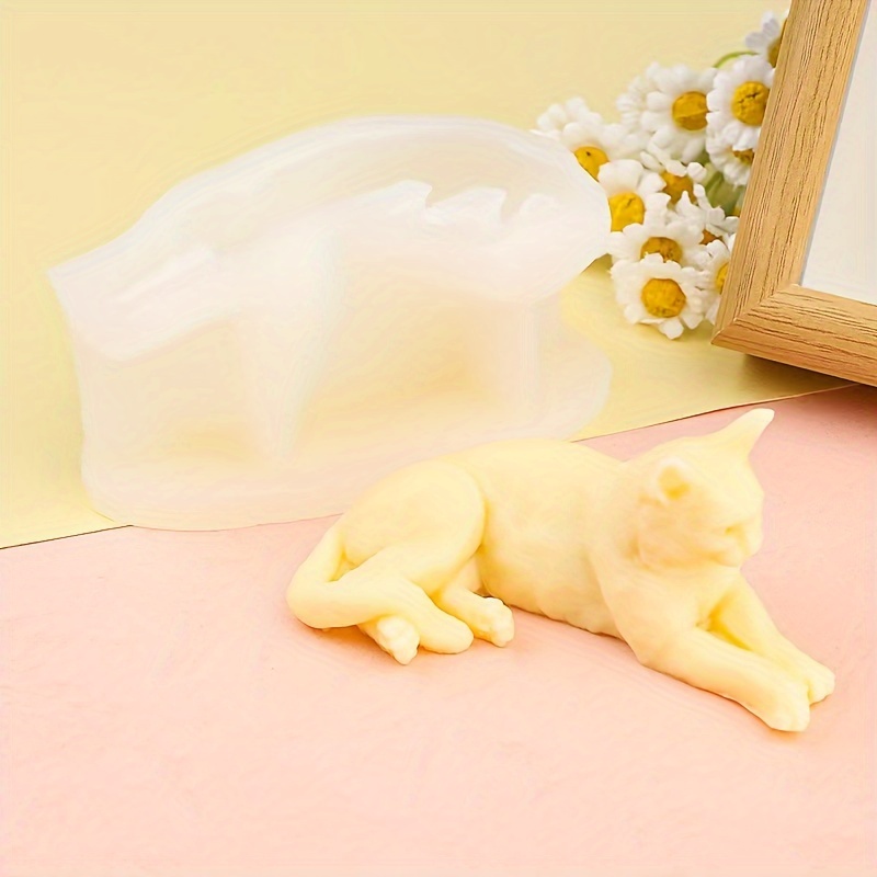 クリエイティブなシリコン製猫型モールド、1個入りDIY手作り - Casting Mold Jewelry Silicone Rubber のレビューと価格