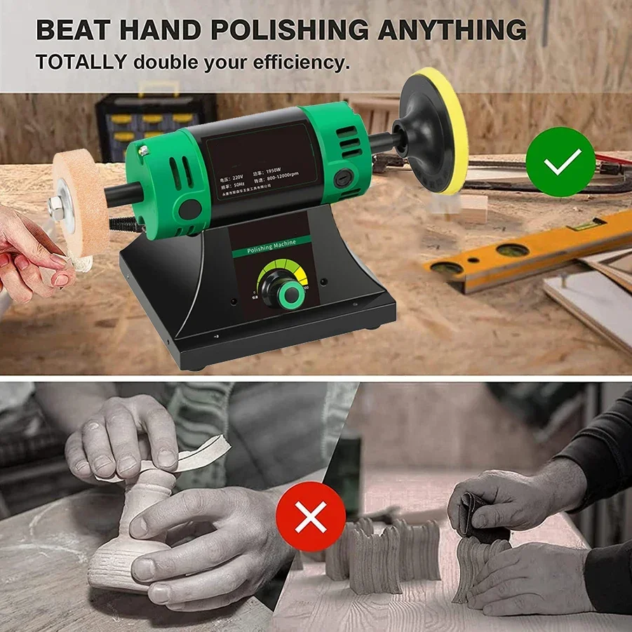 2025年式 1950W可変速ベンチバフ研磨機 ミニジュエリ - Bench Buffer Jewelry Polishing Machine のレビューと価格