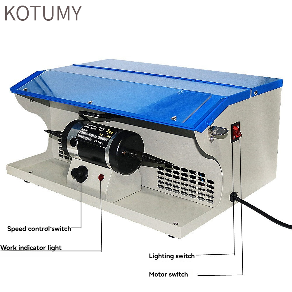 KOTTUMY 110V/220V DM-5 ベンチ研磨機。 - Bench Buffer Jewelry Polishing Machine のレビューと価格