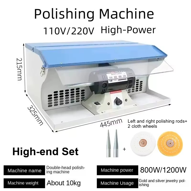 1200W ジュエリー研磨機ベンチバッファグラインダーポリッ - Bench Buffer Jewelry Polishing Machine のレビューと価格