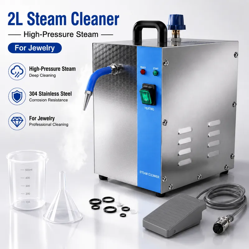 プロフェッショナルジュエリースチームクリーナーマシン 130 - Jewelry Steam Cleaner Professional 2L のレビューと価格