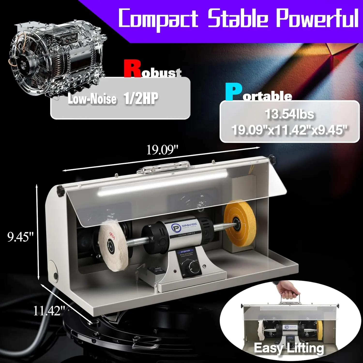 ジュエリーポリッシャー - 可変速度調整可能なベンチバッファ - Bench Buffer Jewelry Polishing Machine のレビューと価格