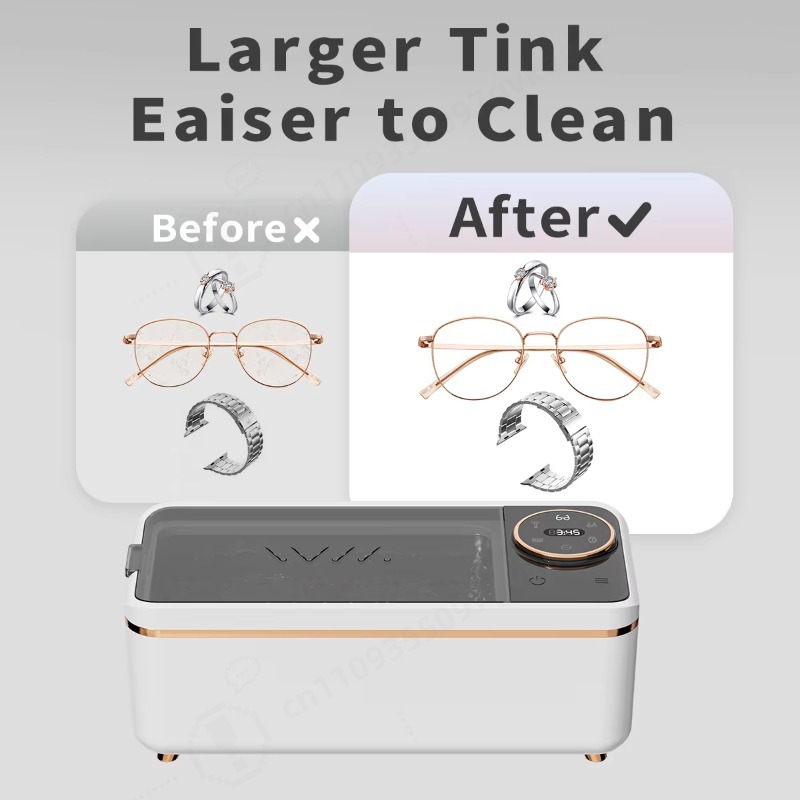 超音波48kHzメガネクリーナー、音波技術を用いた入れ歯クリ - Ultrasonic Cleaner Machine Glasses Denture のレビューと価格