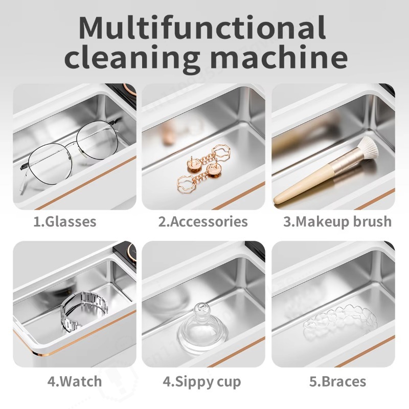 超音波48kHzメガネクリーナー、音波技術を用いた入れ歯クリ - Ultrasonic Cleaner Machine Glasses Denture のレビューと価格