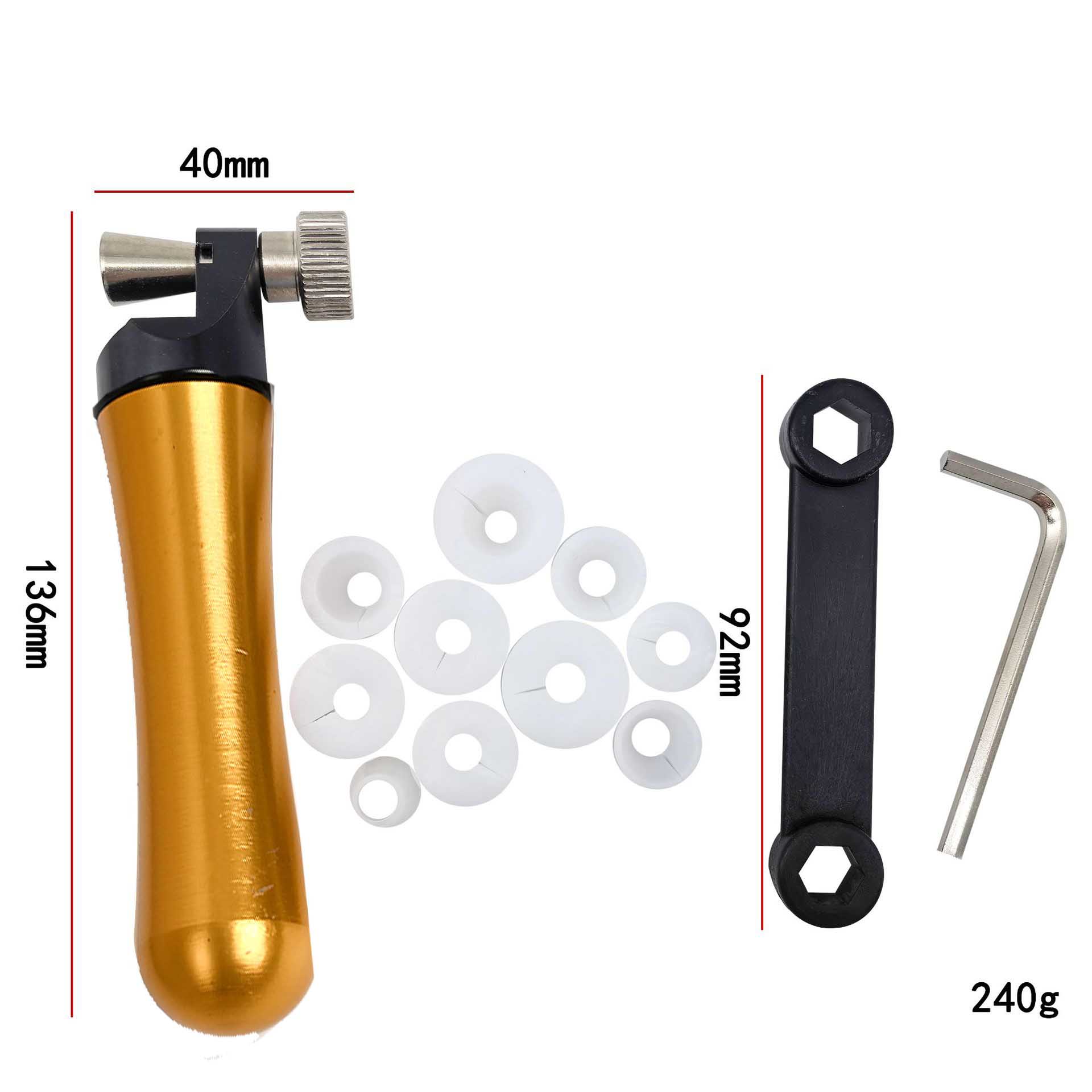 真鍮/木製ハンドル付きリングセッタークランプ ダイヤモンドス - Ring Clamp Wood Jewelry Setting Tool のレビューと価格