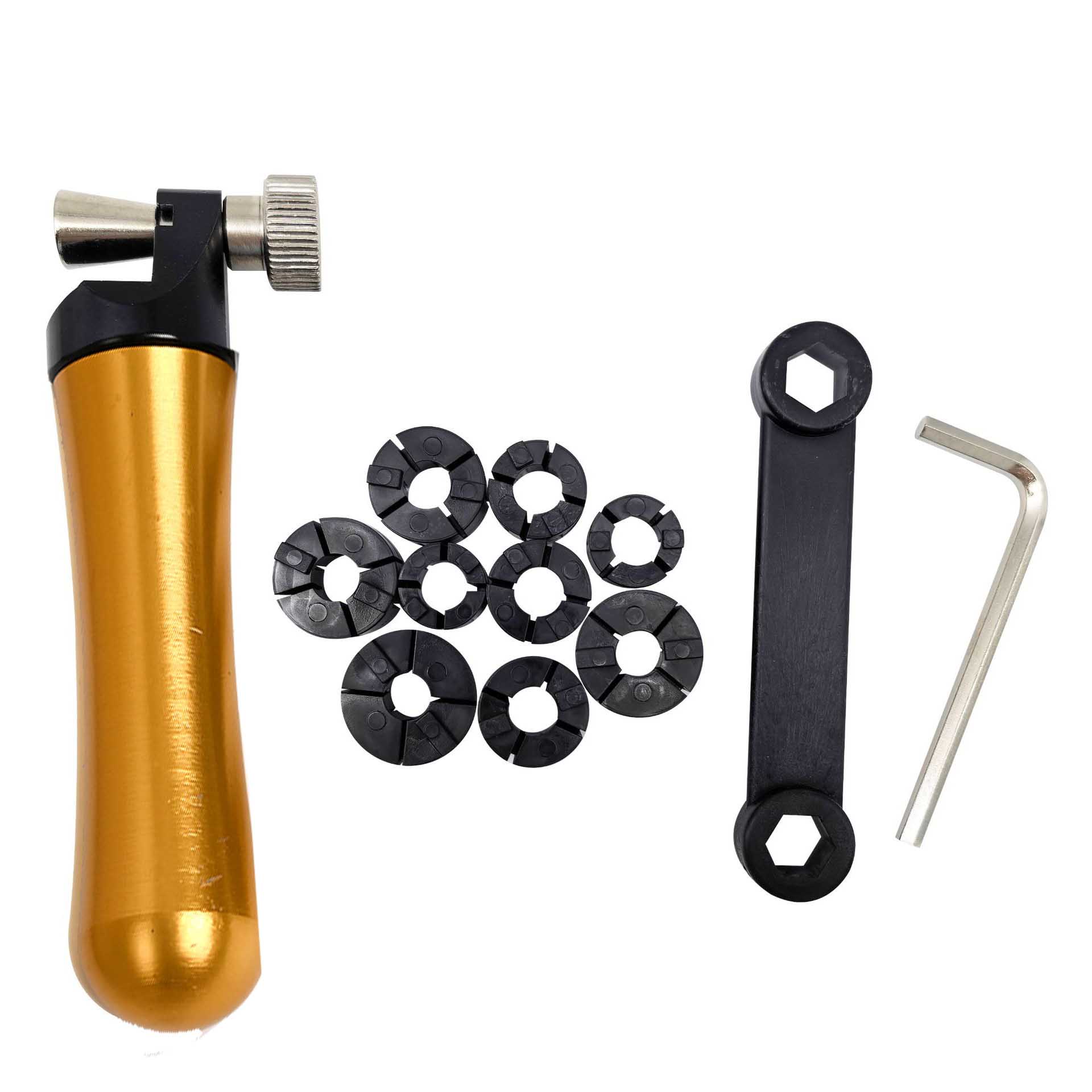 真鍮/木製ハンドル付きリングセッタークランプ ダイヤモンドス - Ring Clamp Wood Jewelry Setting Tool のレビューと価格