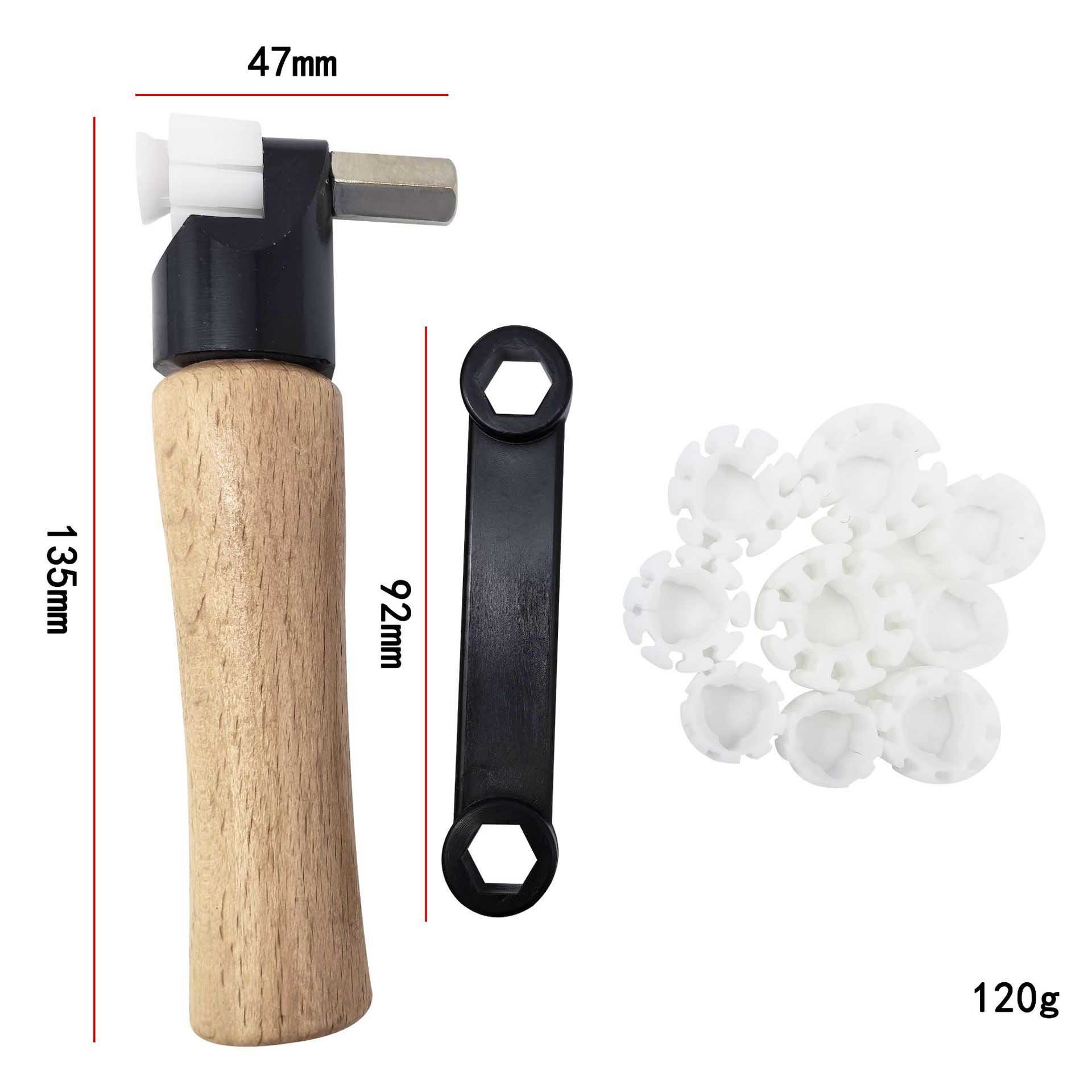 真鍮/木製ハンドル付きリングセッタークランプ ダイヤモンドス - Ring Clamp Wood Jewelry Setting Tool のレビューと価格