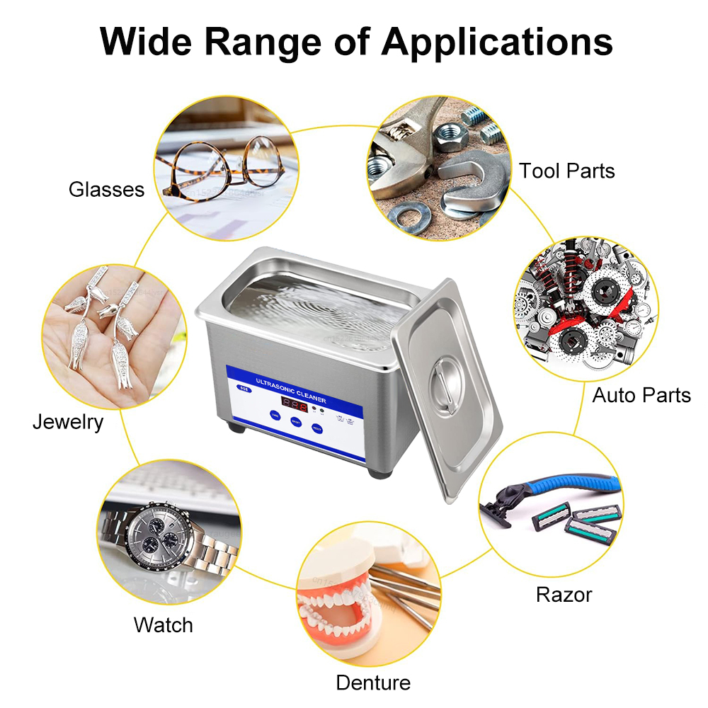 超音波メガネ洗浄機,超音波洗浄バス,ジュエリー,リテーナー - Ultrasonic Cleaner Machine Glasses Denture のレビューと価格