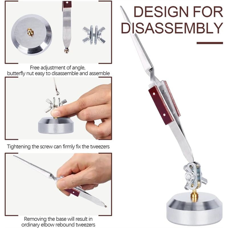 360度回転式の第三手（はんだ付け用ツール） °   回転式 - Third Hand Soldering Tweezers Base のレビューと価格