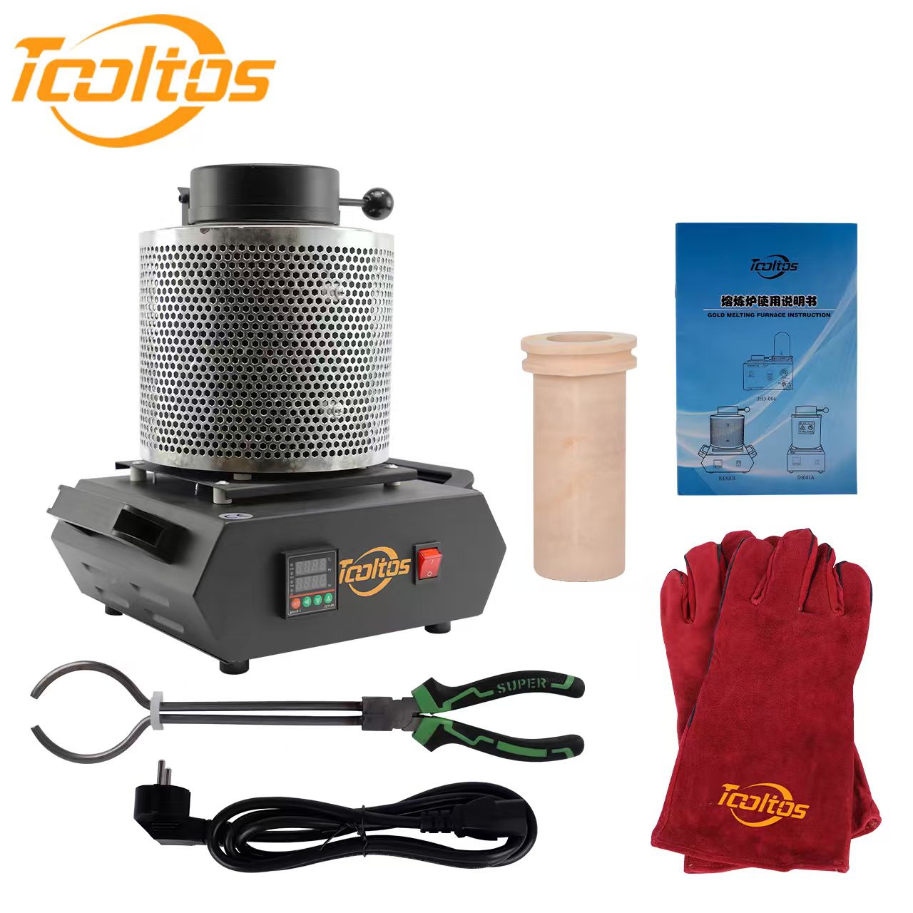 TOOLTOS ジュエリー ゴールド溶解炉 1150 ° C - Gold Melting Furnace Crucible 2Kg のレビューと価格