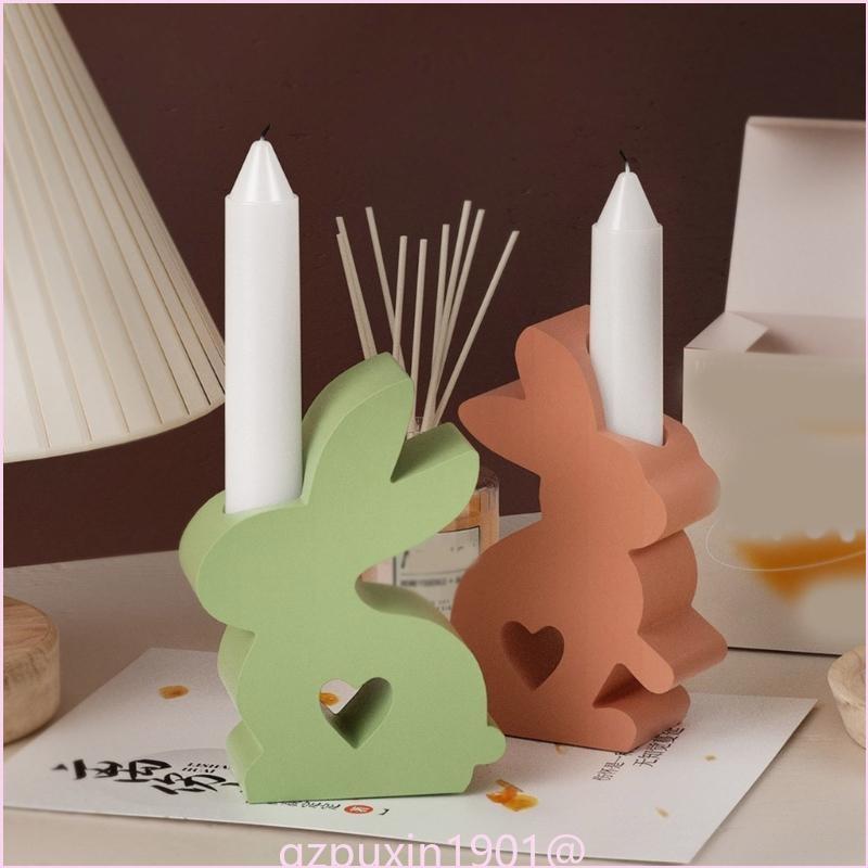 57QAイースターウサギキャンドルホルダーシリコンカビハート - Casting Mold Jewelry Silicone Rubber のレビューと価格