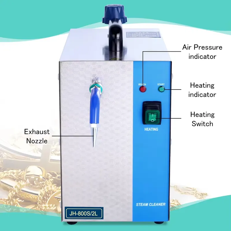 1300Wのプロ仕様スチームクリーナー。2Lタンク、4気圧、 - Jewelry Steam Cleaner Professional 2L のレビューと価格