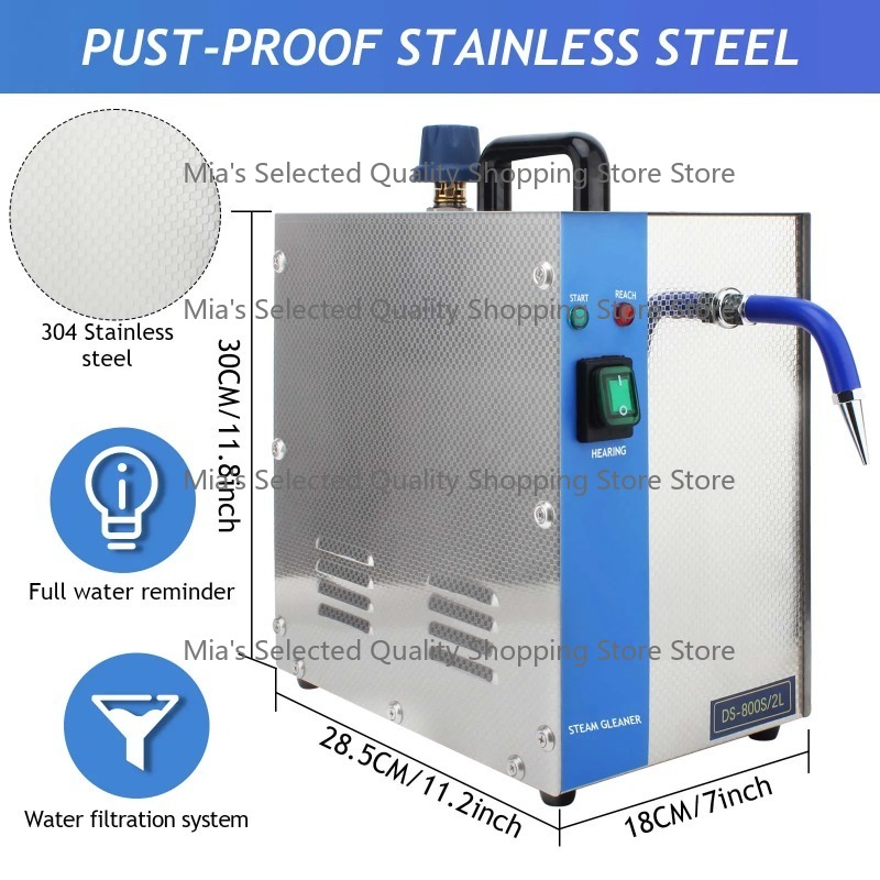 ホワイト 2L 1300W プロフェッショナルジュエリースチ - Jewelry Steam Cleaner Professional 2L のレビューと価格