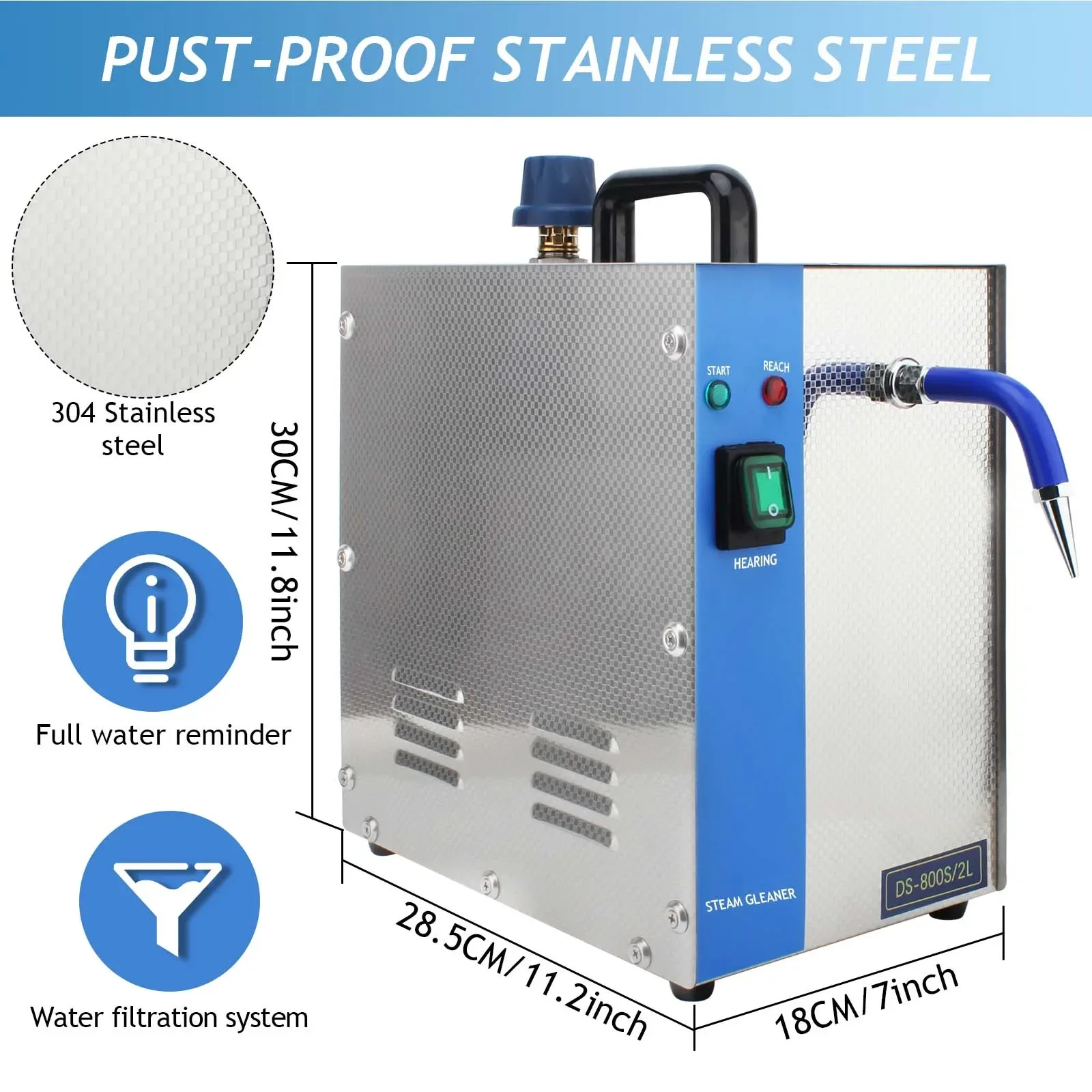 2025年ホットセール1300W 2Lプロ仕様ステンレス製ジ - Jewelry Steam Cleaner Professional 2L のレビューと価格