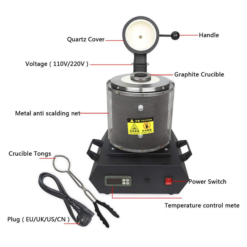 ミニ電気金溶解炉 2kg 3kg クルシブル付き ジュエリー - Gold Melting Furnace Crucible 2Kg のレビューと価格