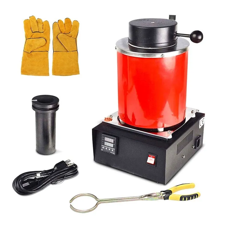 2kg対応のポータブル金属溶解炉、金・銀・アルミニウム溶解機 - Gold Melting Furnace Crucible 2Kg のレビューと価格