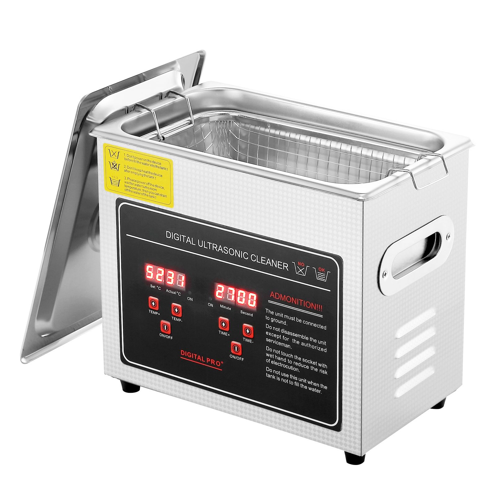 デジタルタイマーとヒーター付き超音波洗浄機、プロ仕様の超音波 - Ultrasonic Jewelry Cleaner Digital Timer のレビューと価格