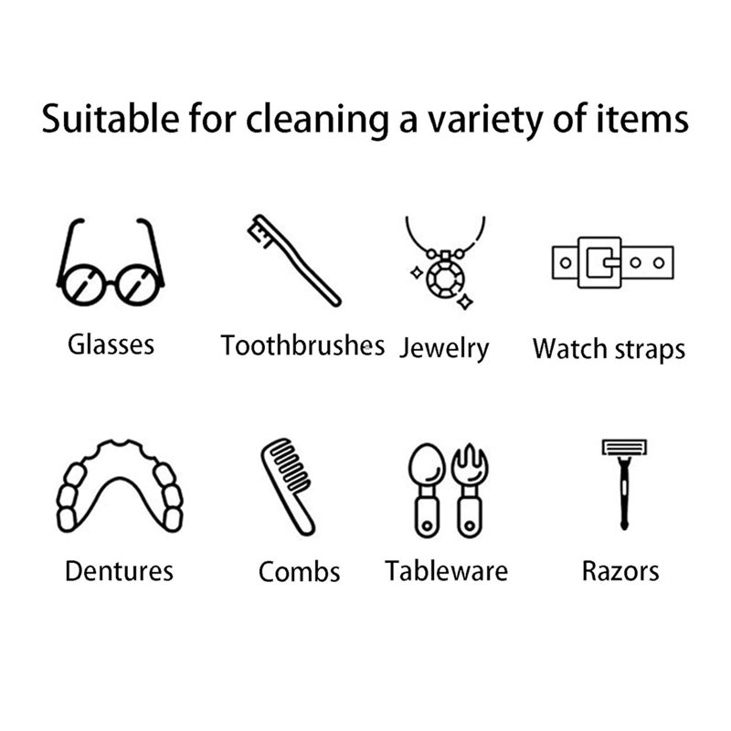 A84G 超音波歯科用クリーナー 48kHz、ジュエリーやメ - Ultrasonic Cleaner Machine Glasses Denture のレビューと価格