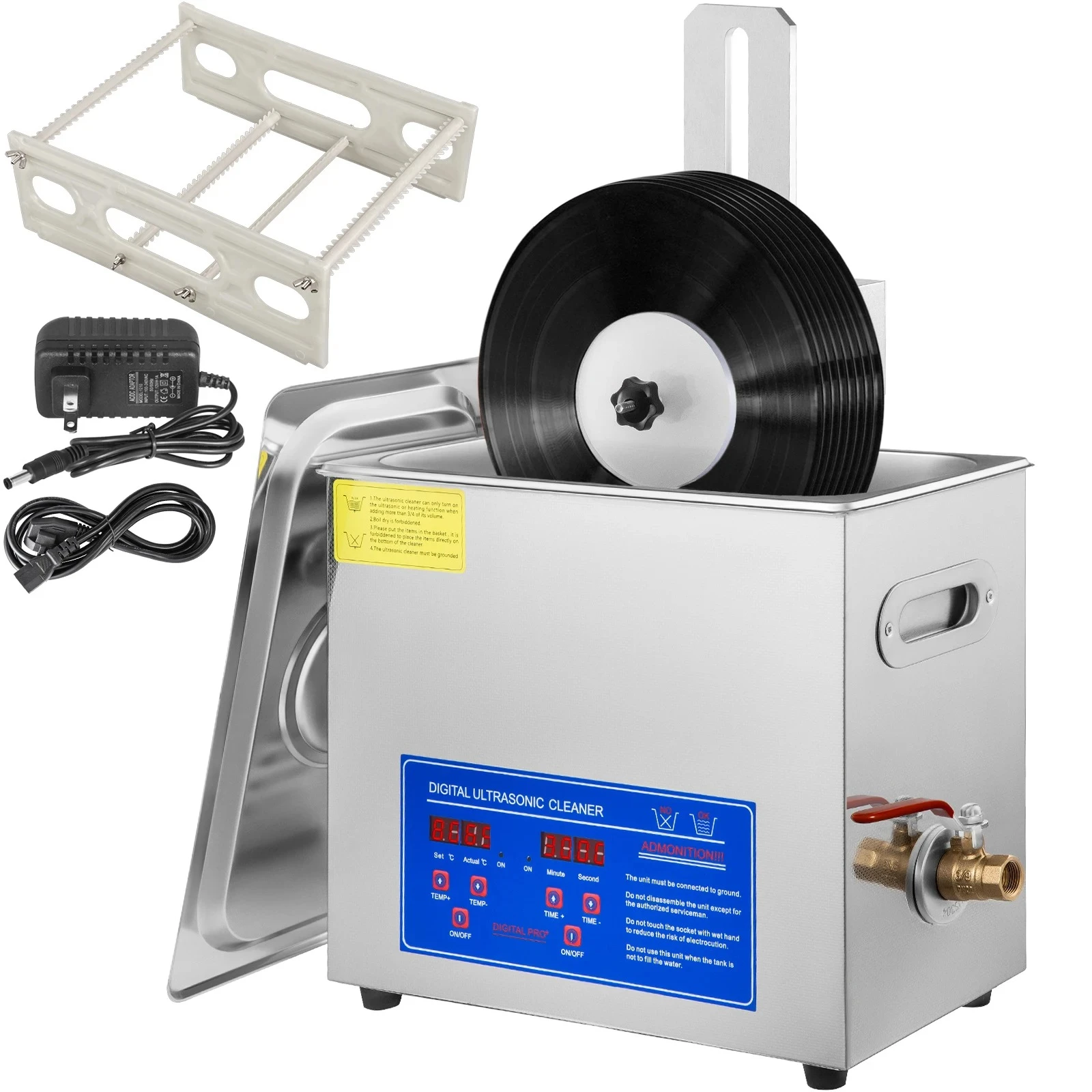 ポータブル洗濯機 | SIHAO 6/15/30L 超音波洗 - Ultrasonic Jewelry Cleaner Digital Timer のレビューと価格