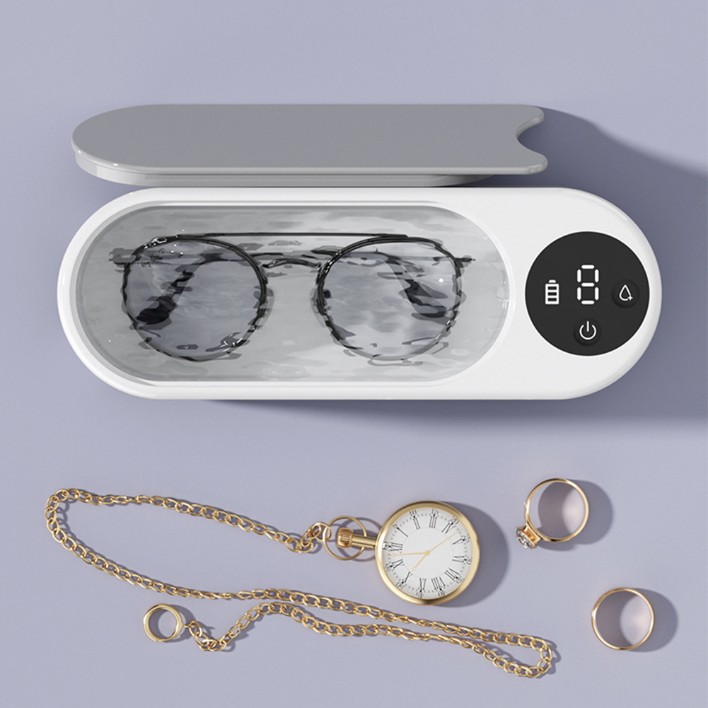 超音波ジュエリークリーナーマシンポータブルメガネクリーナーリ - Ultrasonic Cleaner Machine Glasses Denture のレビューと価格