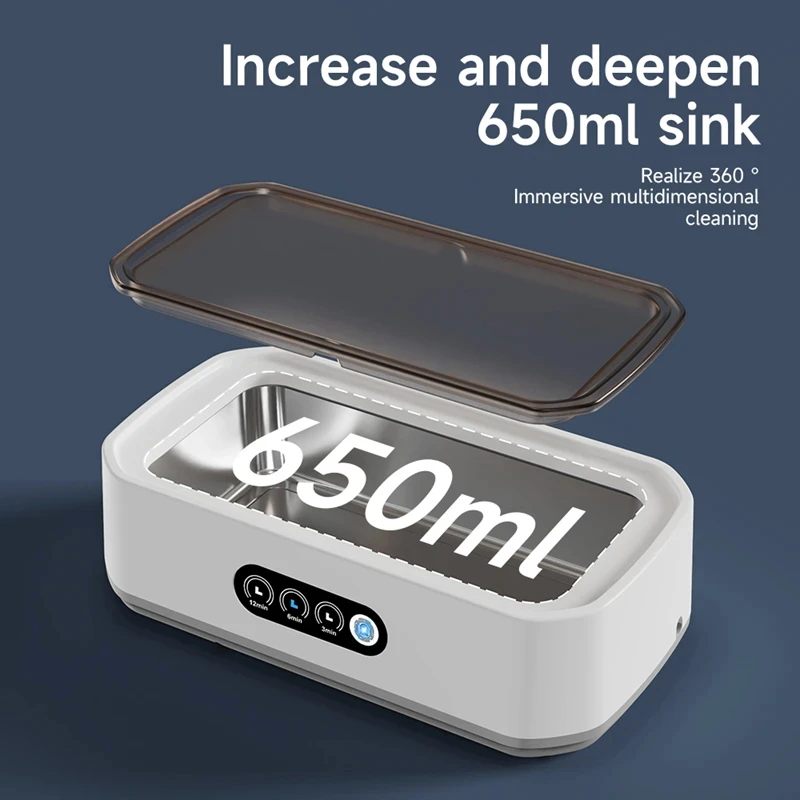 レノボ超音波洗浄機 メガネ用 650ml ミニ高周波振動洗浄 - Ultrasonic Cleaner Machine Glasses Denture のレビューと価格